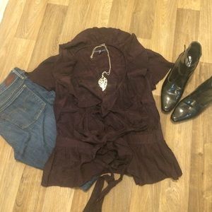 Purple Silk & Cotton Shirt ! LOWEST PRICE!!