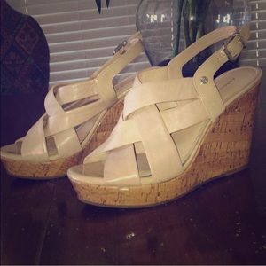 Antonio Melani Nude Wedges