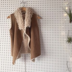 Faux-Fur Camel Vest