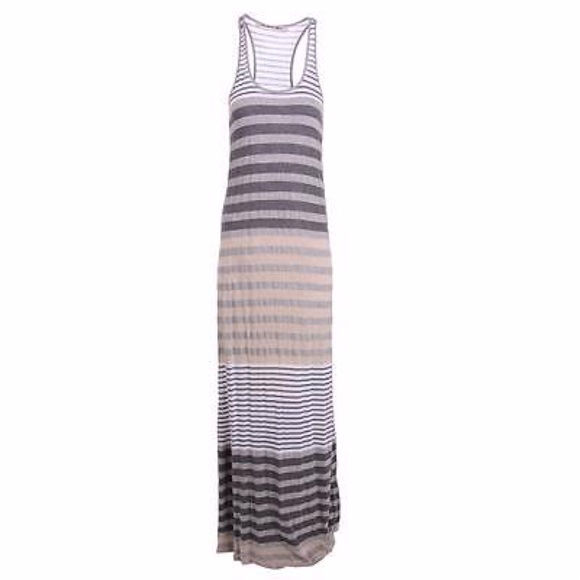 Michael Stars Gray Striped Dress