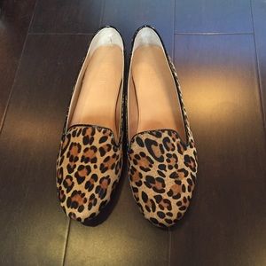 J crew leopard flats