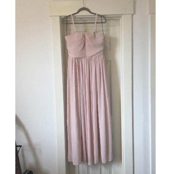 NEVER WORN: H&M Pleated Maxi Dress - Pink, Size 14