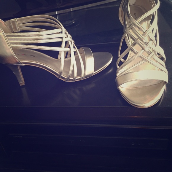 Gold shoes