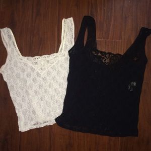 BUNDLE! Lace lingerie/bralette cropped tops!