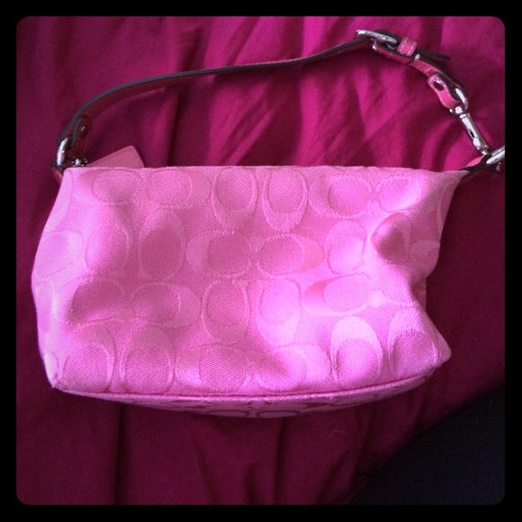 small coach hand bag