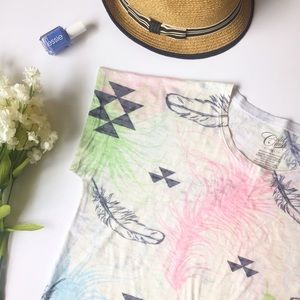 👑5/$25✨ High-Low Burnout Top