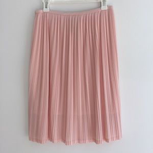 Mossimo light pink blush pleated midi skirt