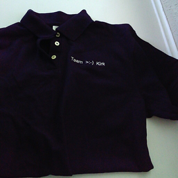 Black polo shirt