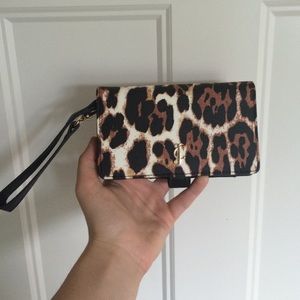 Juicy couture cheetah print clutch/wallet