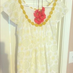 Max Studio Yellow Floral Dress