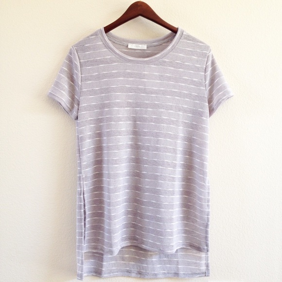 Lush Tops - FLASH SALE | new | grey striped top