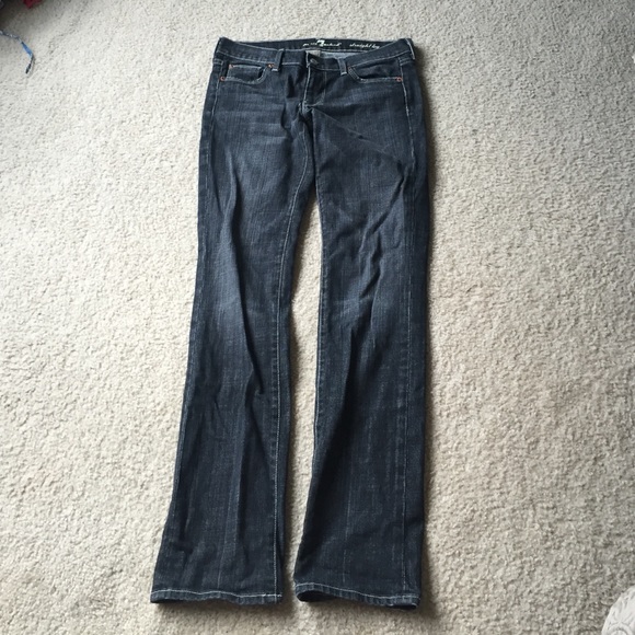 Seven straight leg grey jeans