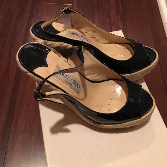 Jimmy choo wedges navy blue - Picture 2 of 3