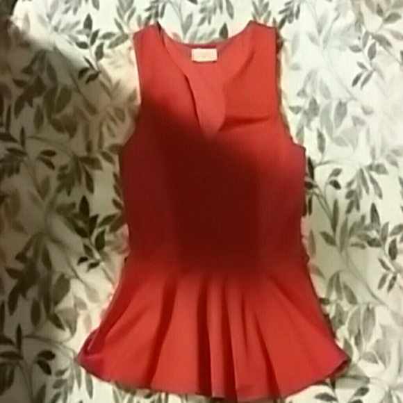 Red V-Neck Party Shirt