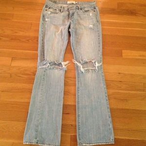 Distressed Abercrombie and Fitch Jeans
