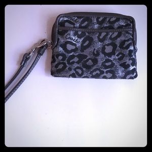 Coach leopard print wristlet