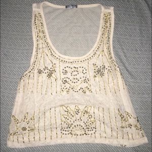 Beaded crop top