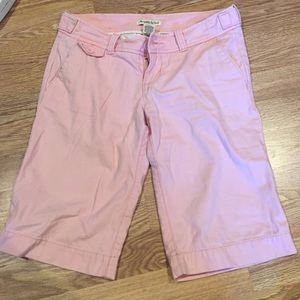 Pink Bermuda shorts