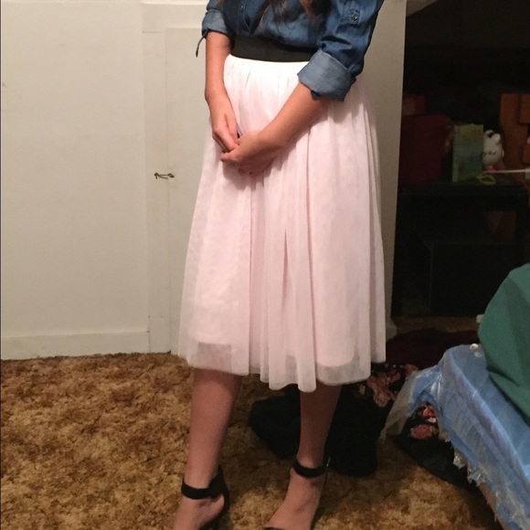 Light Pink Tulle Skirt