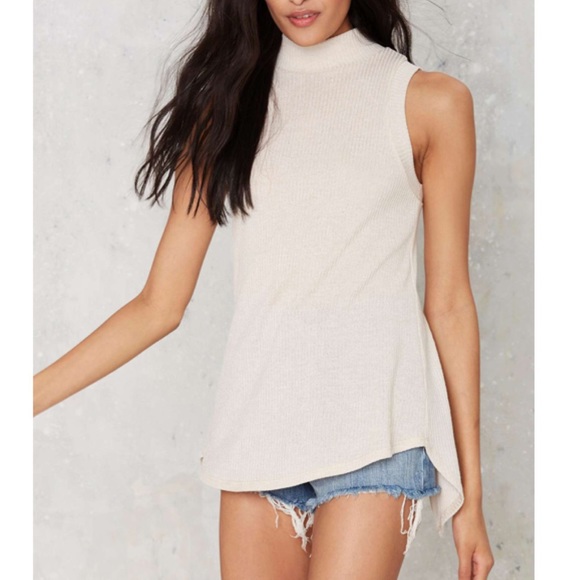 Ad Ribbing Sleeveless Top - Picture 2 of 2