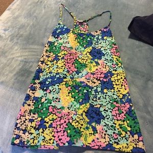 J crew razorback floral tank top