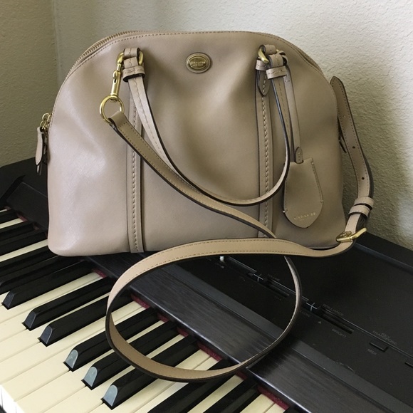Coach Handbags - Tan colored, leather COACH PURSE