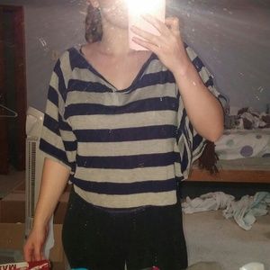 Hooded striped shirt!