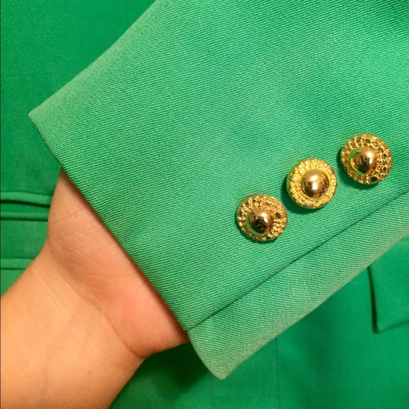 Green Blazer + Skirt Set