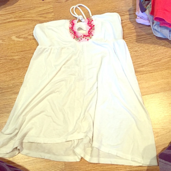 Halter with beautiful pink embroidery - Picture 1 of 2