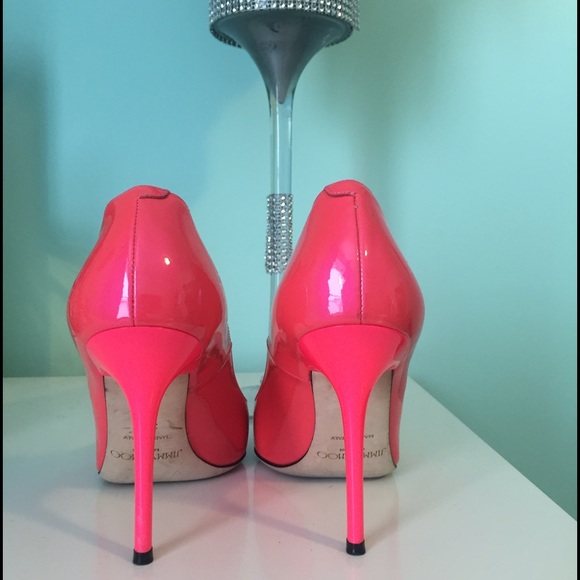 SOLD 🤑Jimmy Choo Abel Neon Patent Pump - Picture 3 of 4