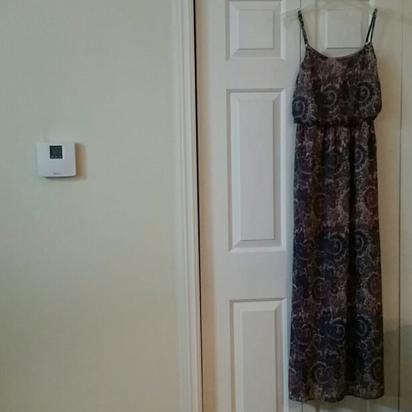 PRICE DROP Purple paisley maxi dress