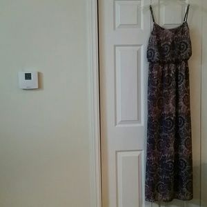 PRICE DROP Purple paisley maxi dress