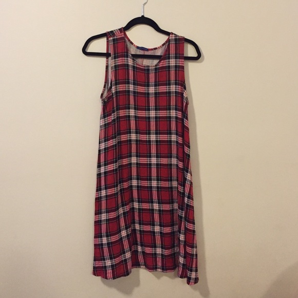 Plaid tank dress
