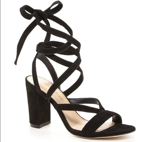 Black Suede Sandals NWOT