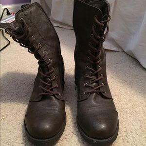 Brown Combat Boots