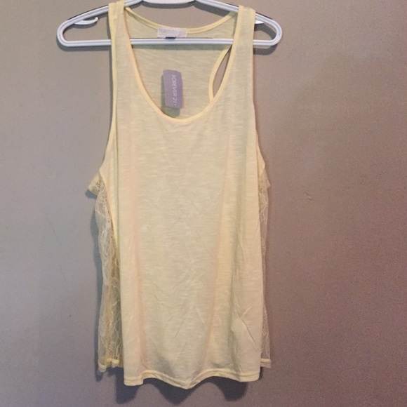 Pale yellow tank top