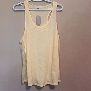 Pale yellow tank top