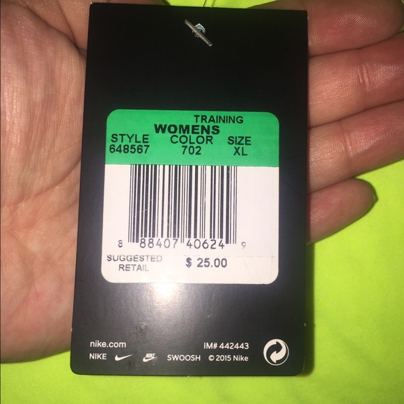 NIKE DRIFIT Neon Yellow Tanktop - Picture 4 of 4