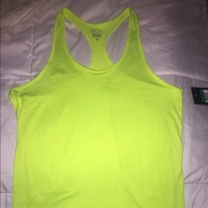 NIKE DRIFIT Neon Yellow Tanktop