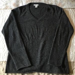 Dark grey 100% cashmere sweater