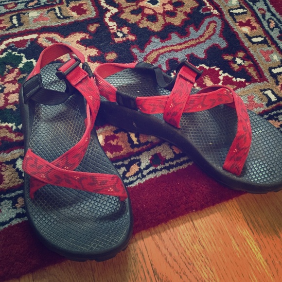 Red chacos!