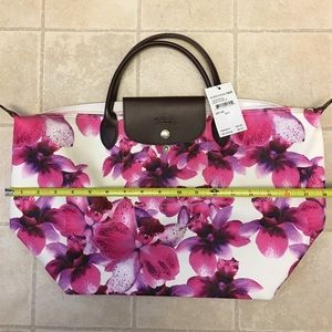 Longchamp Flower Le Pliage bag