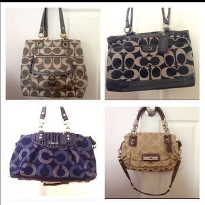 4 coach bags (authentic)
