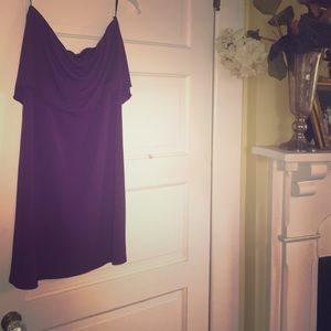 Purple strapless dress! NWT. GLAM brand