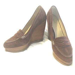 Suede Platform loafers