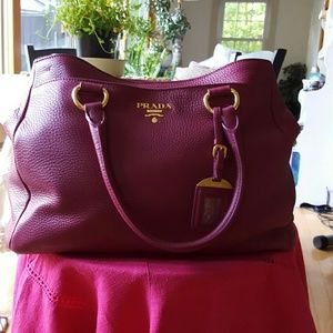 Prada Vitello Daino Ametista Leather bag BR4393