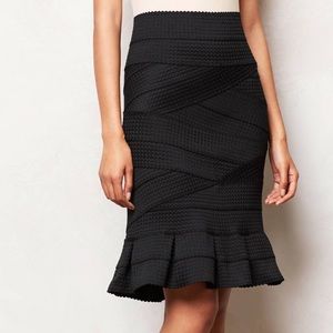 Anthropologie Girl from Savoy black skirt size S