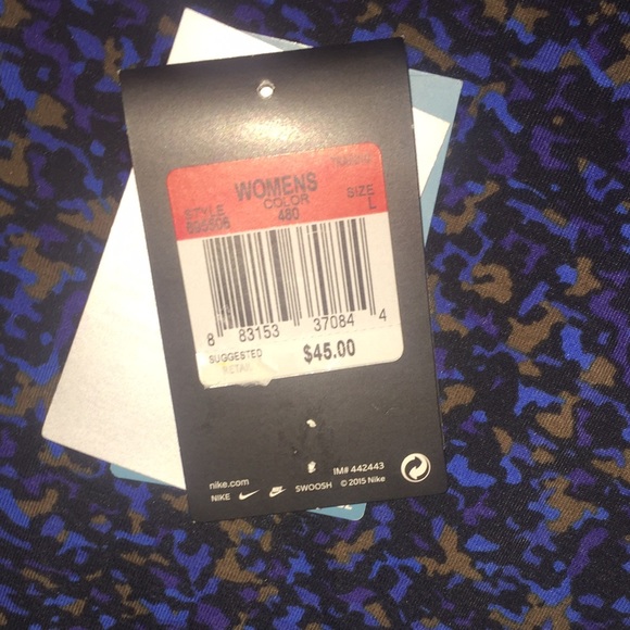 NIKE Capri pattern blue Leggings - Picture 4 of 4