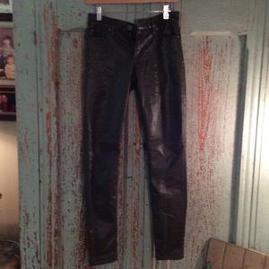 VS mid rise coated pants
