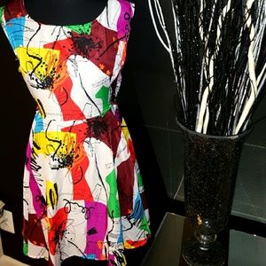 Sold****  Colorful Abstract Dress